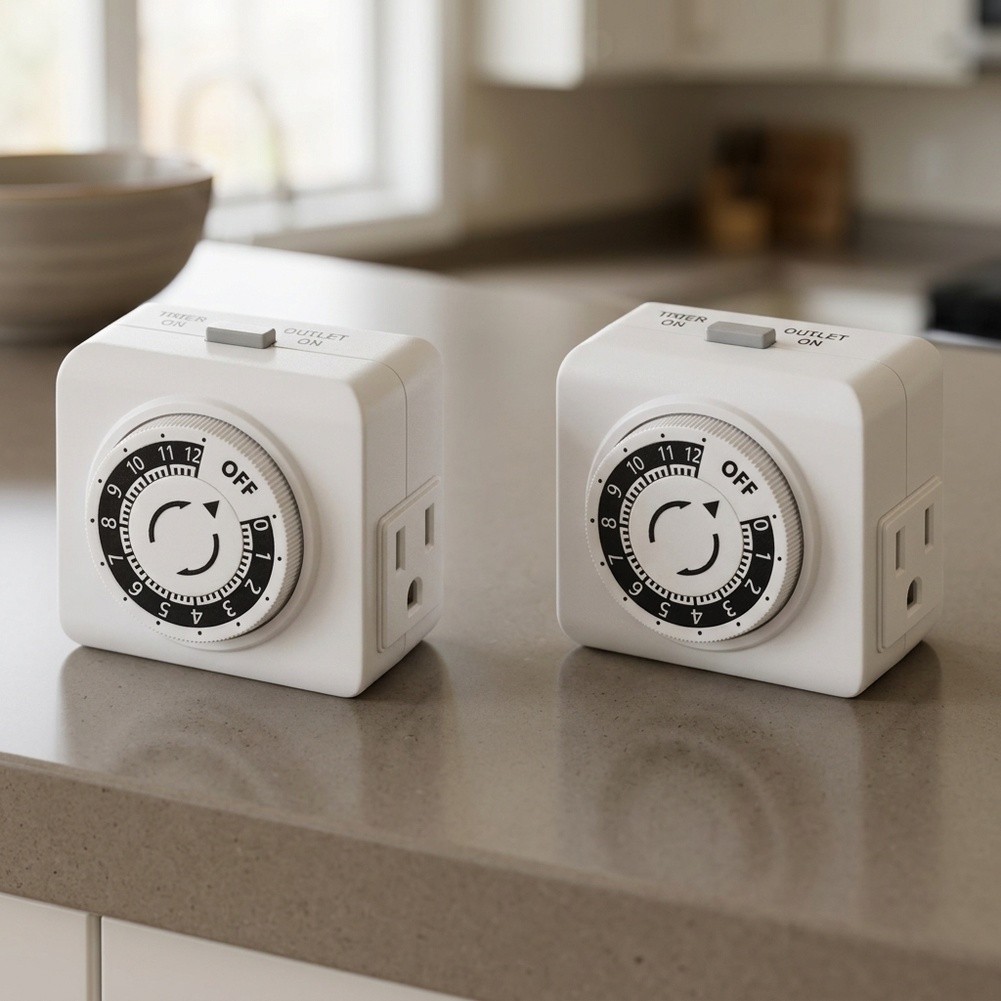 2 Pack 24 Hour Indoor Mechanic - Timer Dual Outlet review and price