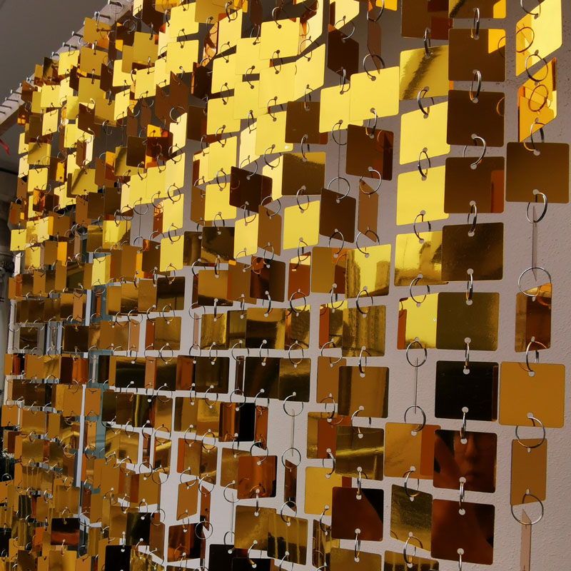 3cm Gold Silver Square Sequins - Pvc Panel Background review and price